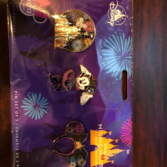 Minnie Mouse The Main Attraction Pin Set Nighttime - Picture 4 of 4